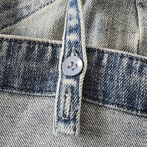 Adriano Goldshmeid Light Blue Distressed Denim Overalls Size XS - Picture 5 of 13